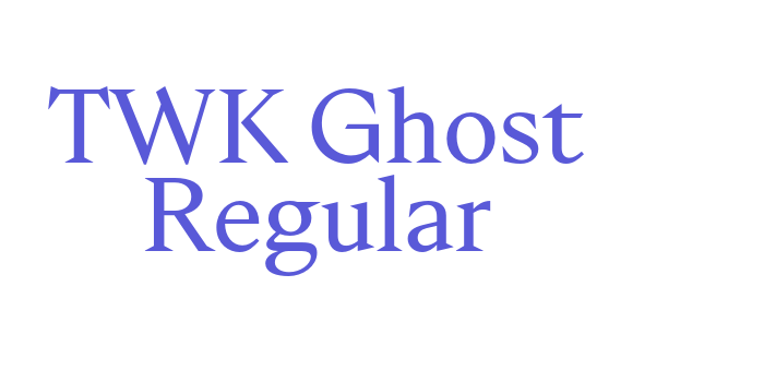 TWK Ghost Regular Font Download