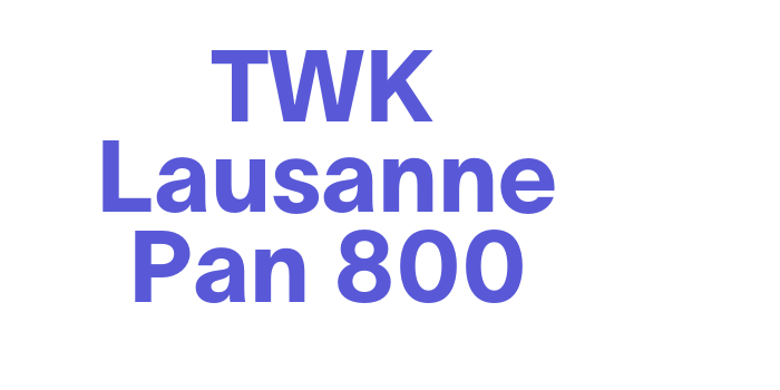 TWK Lausanne Pan 800 Font Download