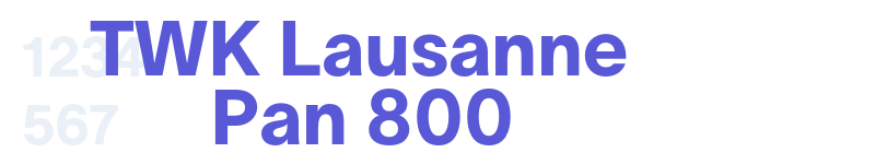 TWK Lausanne Pan 800-related font