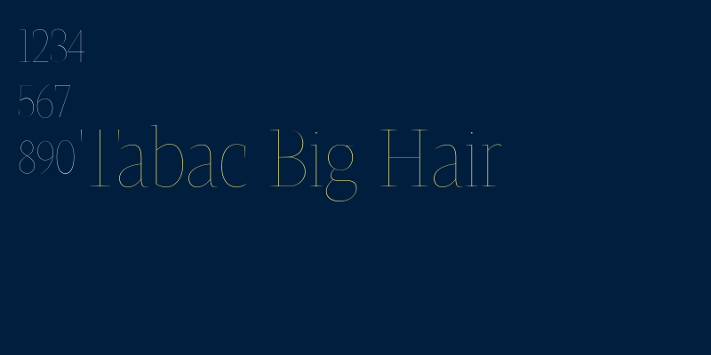 Tabac Big Hair