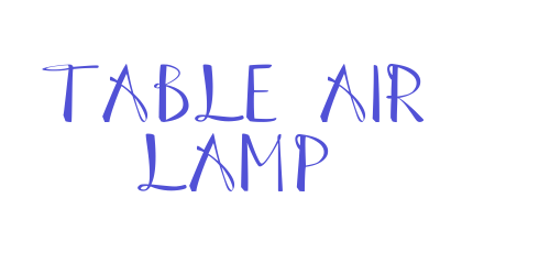 Table Air Lamp-font-download