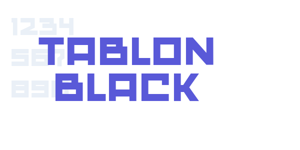 Tablon Black font