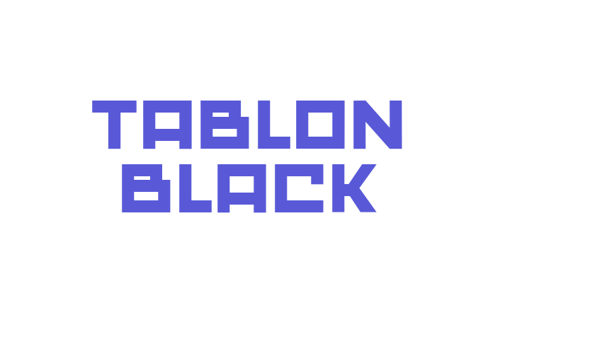 Tablon Black Font Download