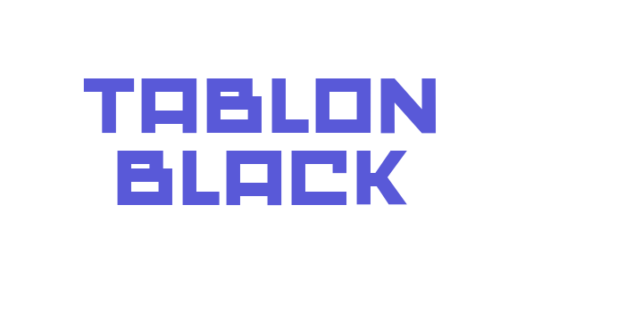 Tablon Black Font Download