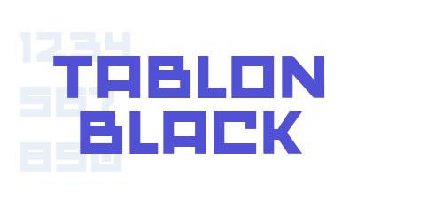 Tablon Black-font-download