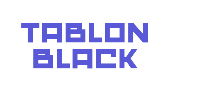 Tablon Black Font