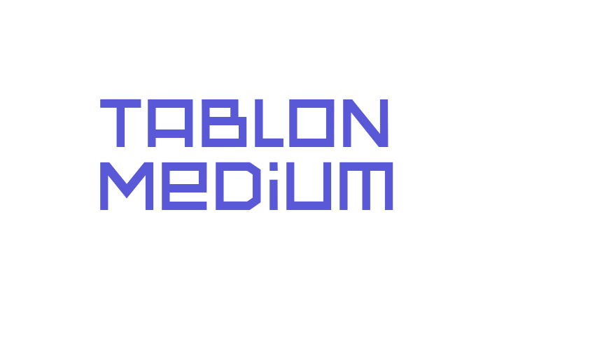 Tablon Medium Font Download