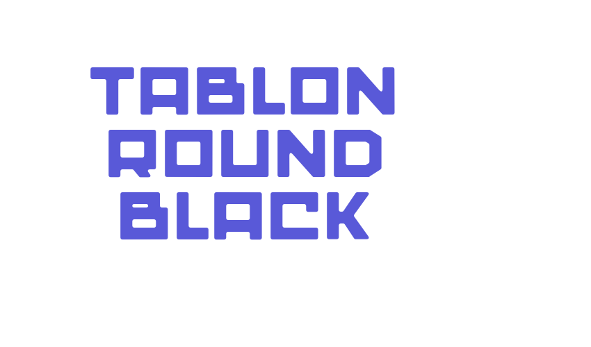 Tablon Round Black Font Download