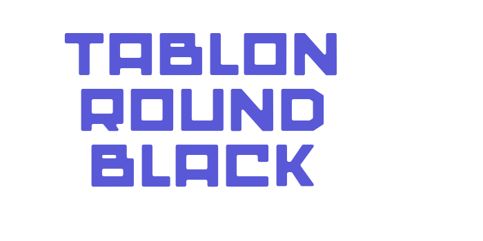 Tablon Round Black Font Download