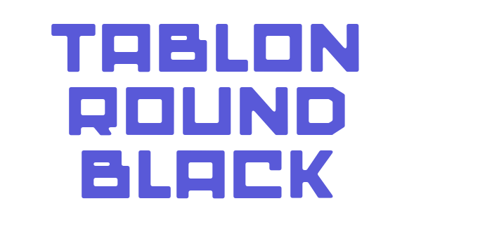 Tablon Round Black Font