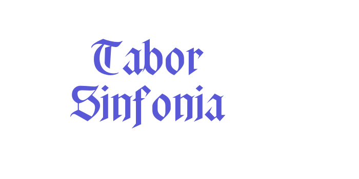 Tabor Sinfonia Font