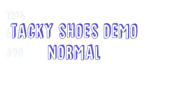 Tacky Shoes DEMO Normal font free