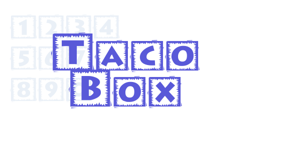 Taco Box font free