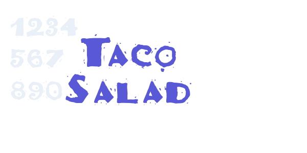 Taco Salad font free