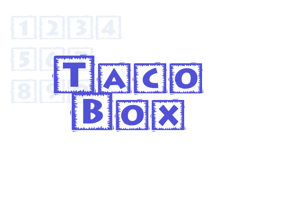 Taco Box Font Download