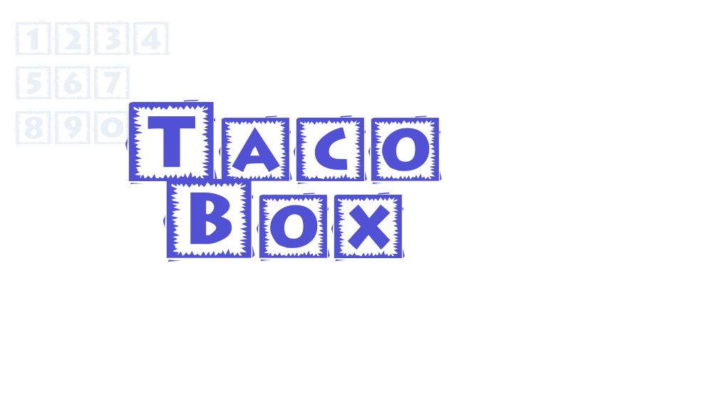 Taco Box-font-download