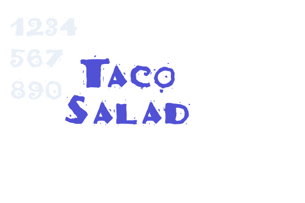 Taco Salad Font Download