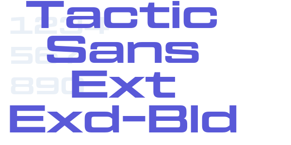 Tactic Sans Ext Exd-Bld font free