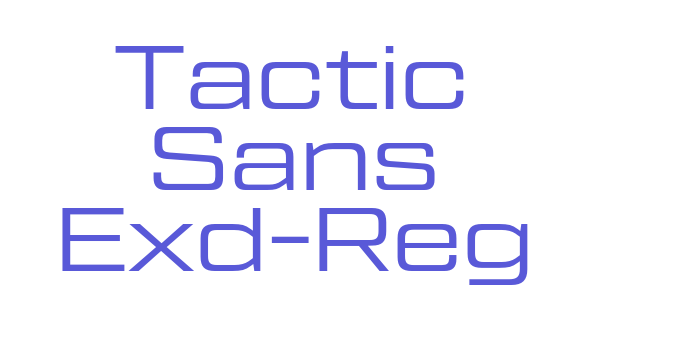 Tactic Sans Exd-Reg Font Download