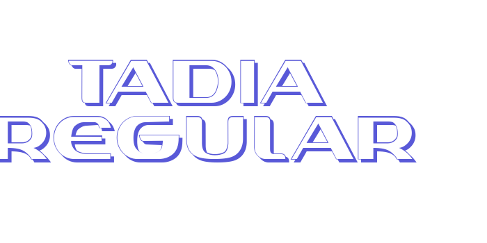 Tadia Regular Font Download