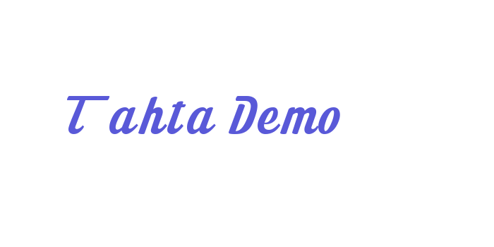 Tahta Demo Font Download