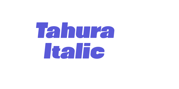 Tahura Italic Font Download