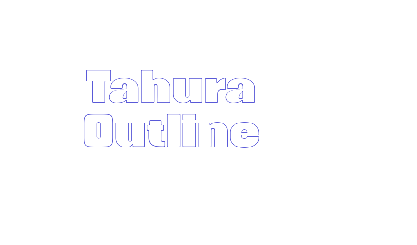 Tahura Outline Font Download