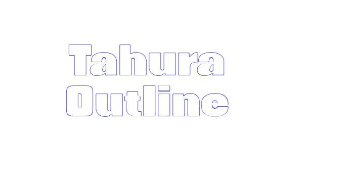 Tahura Outline Font Download