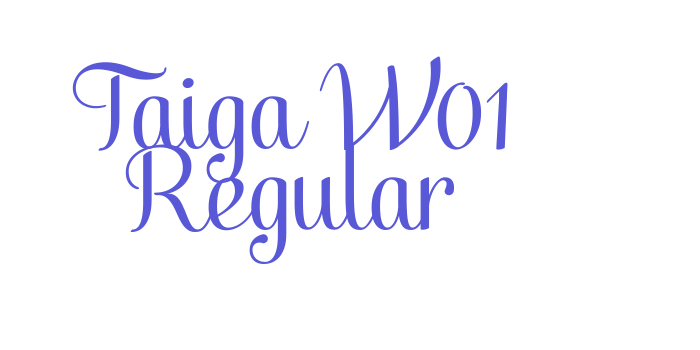 Taiga W01 Regular Font Download