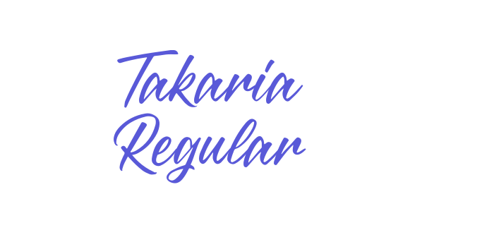 Takaria Regular Font