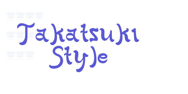 Takatsuki Style font free