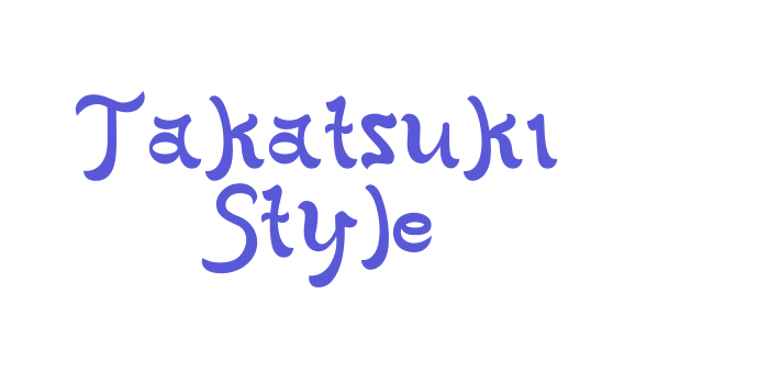 Takatsuki Style Font Download