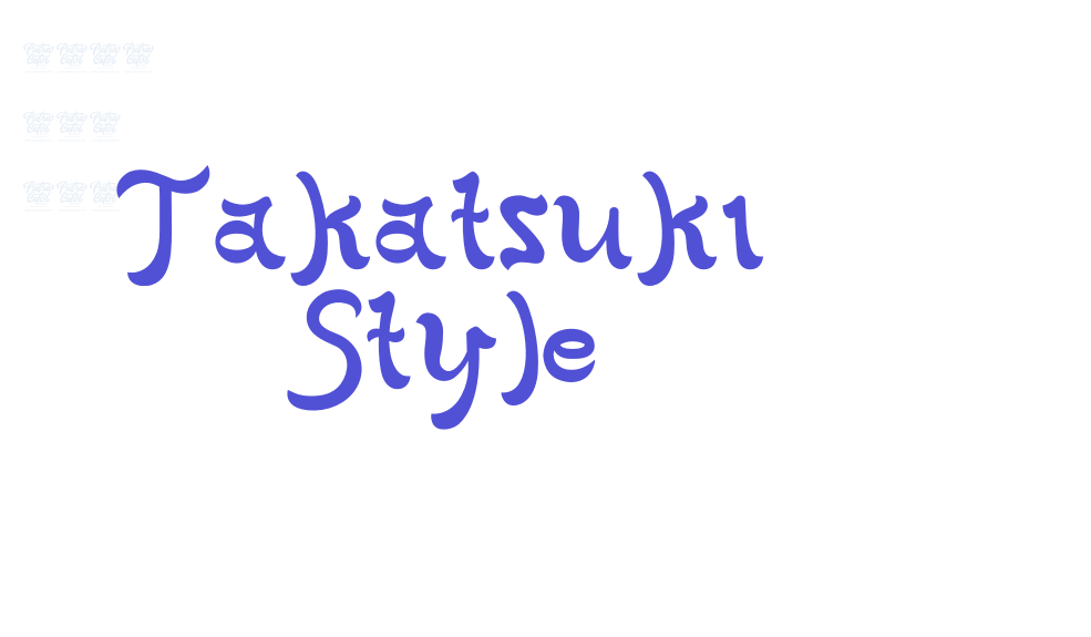 Takatsuki Style-font-download