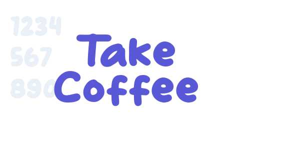 Take Coffee font free