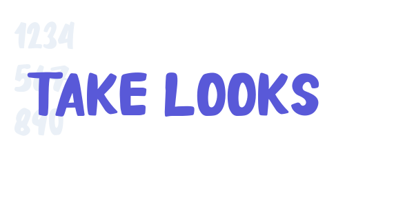 Take Looks font free