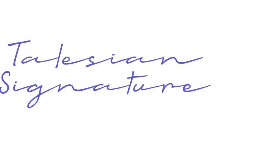 Talesian Signature Font Download