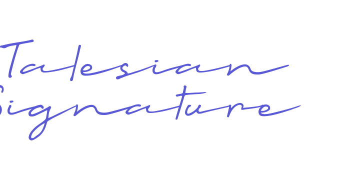 Talesian Signature Font Download