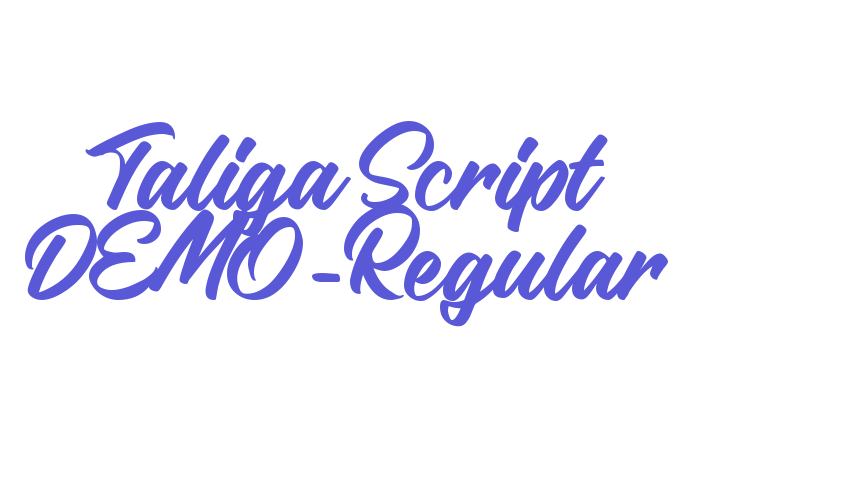 Taliga Script DEMO-Regular Font