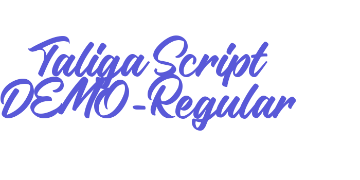 Taliga Script DEMO-Regular Font Download