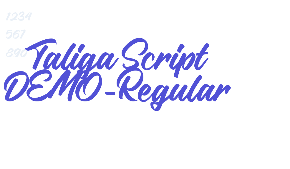 Taliga Script DEMO-Regular-font-download