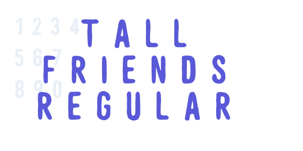 Tall Friends Regular font free