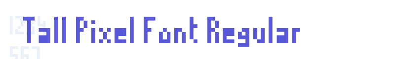 Tall Pixel Font Regular