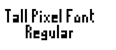 Tall Pixel Font Regular