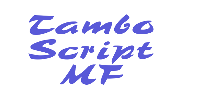 Tambo Script MF Font Download