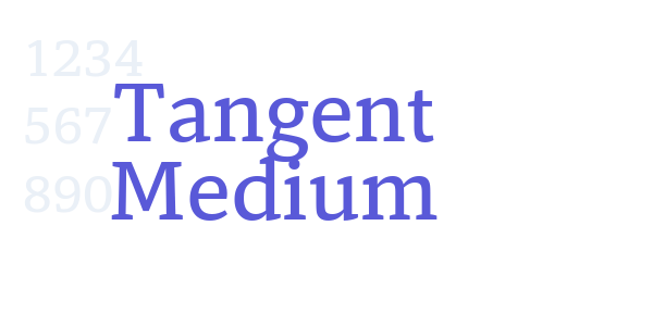 Tangent Medium font free