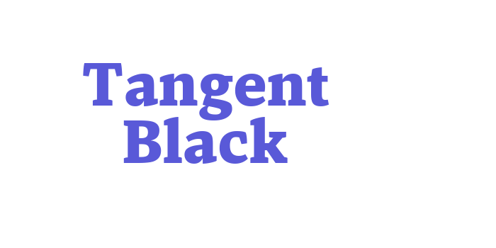 Tangent Black Font Download