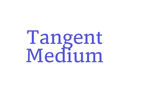 Tangent Medium Font