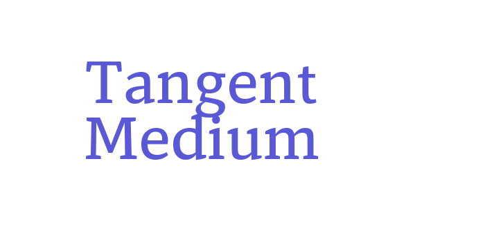 Tangent Medium Font Download