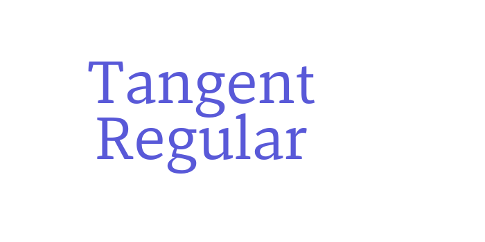 Tangent Regular Font Download