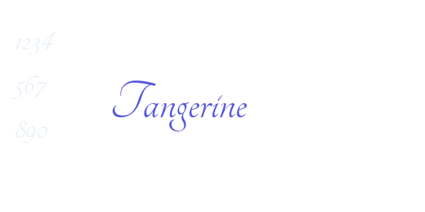 Tangerine font free